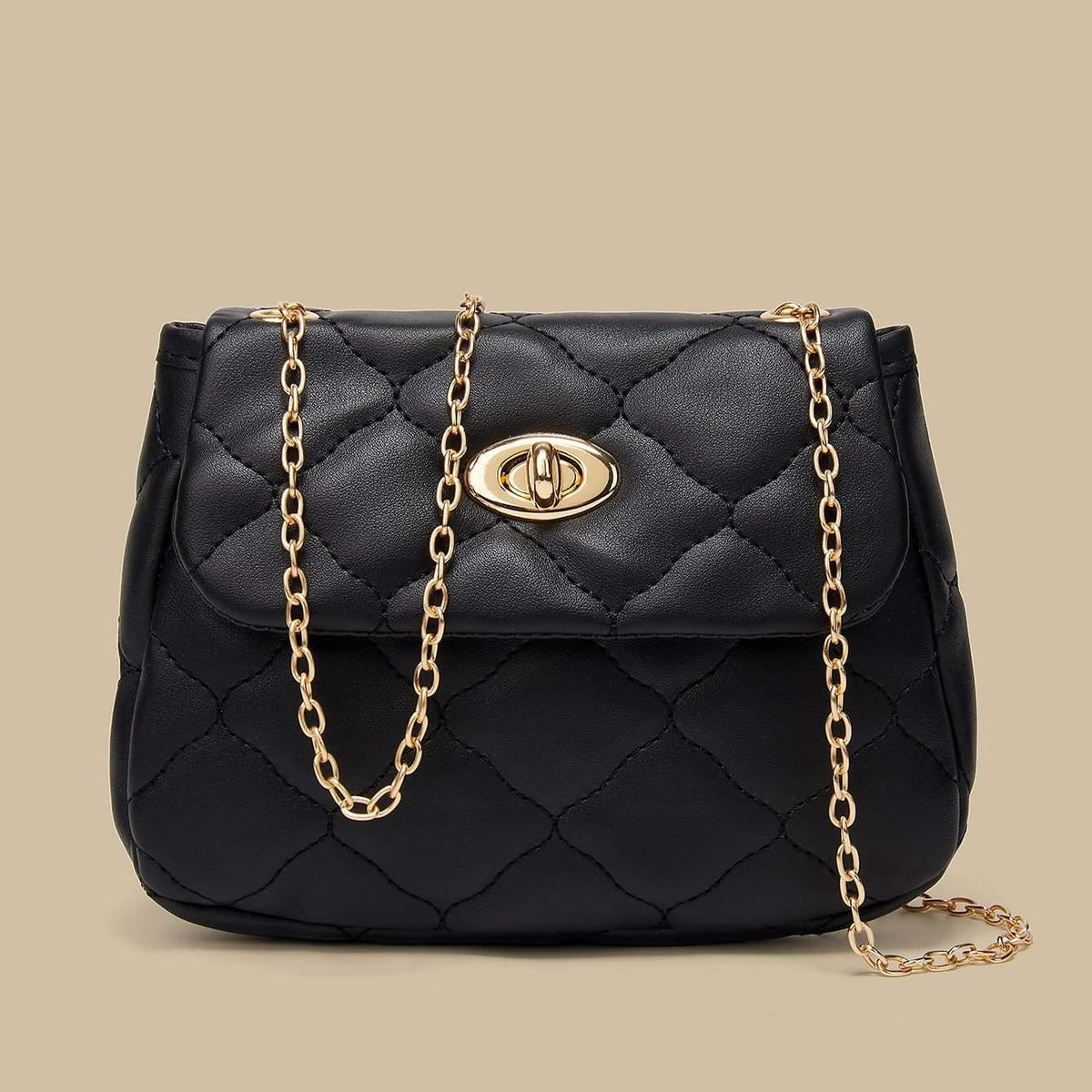 Quilted Leather Crossbody Bag - Hesper