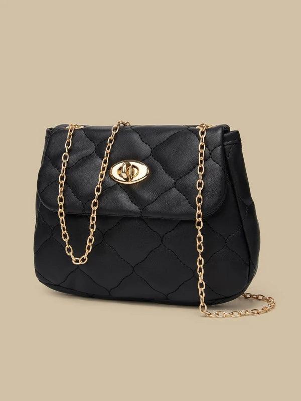 Quilted Leather Crossbody Bag - Hesper
