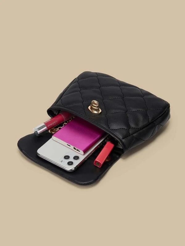 Quilted Leather Crossbody Bag - Hesper