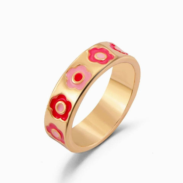 Floral Gold Ring Band - Hesper