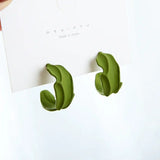 Leaf Hoop Earrings - Hesper