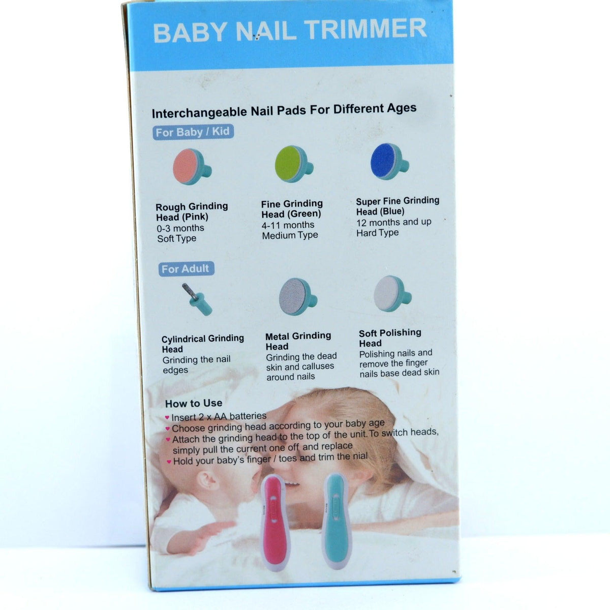 Baby Electric Nail Trimmer | Filer | Nail Clipper for Newborn Infant Toddler