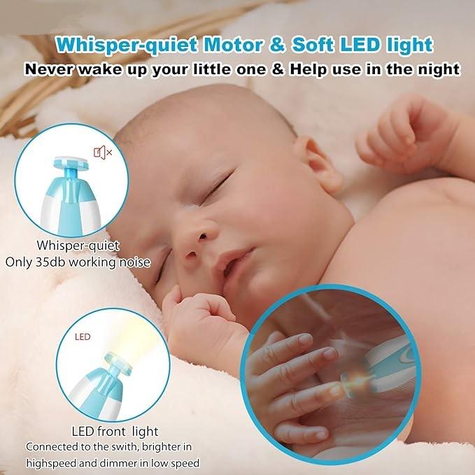 Baby Electric Nail Trimmer | Filer | Nail Clipper for Newborn Infant Toddler