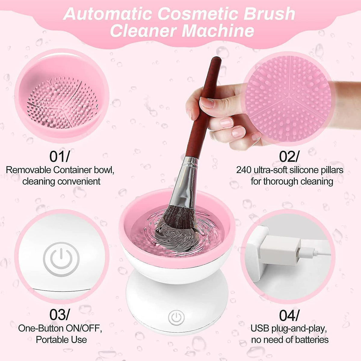 Electric Makeup Brushes Cleaner Machine