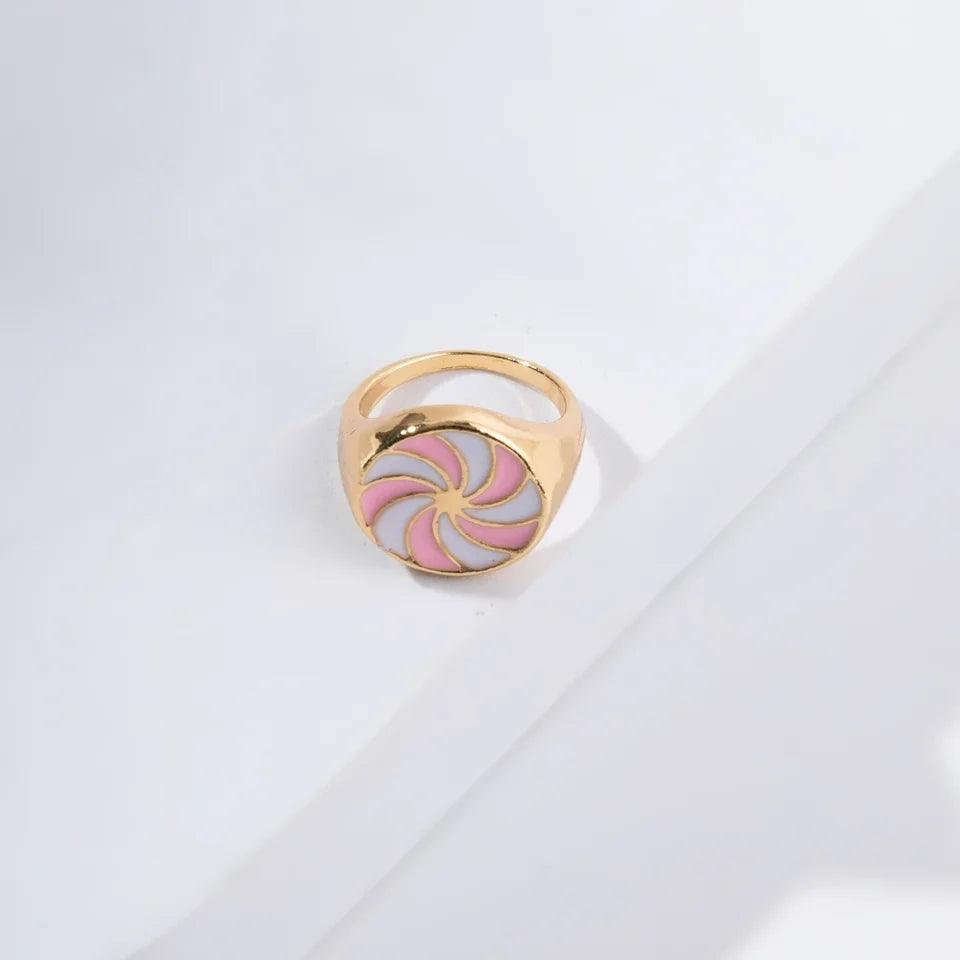 Pinwheel Colorful Ring - Hesper