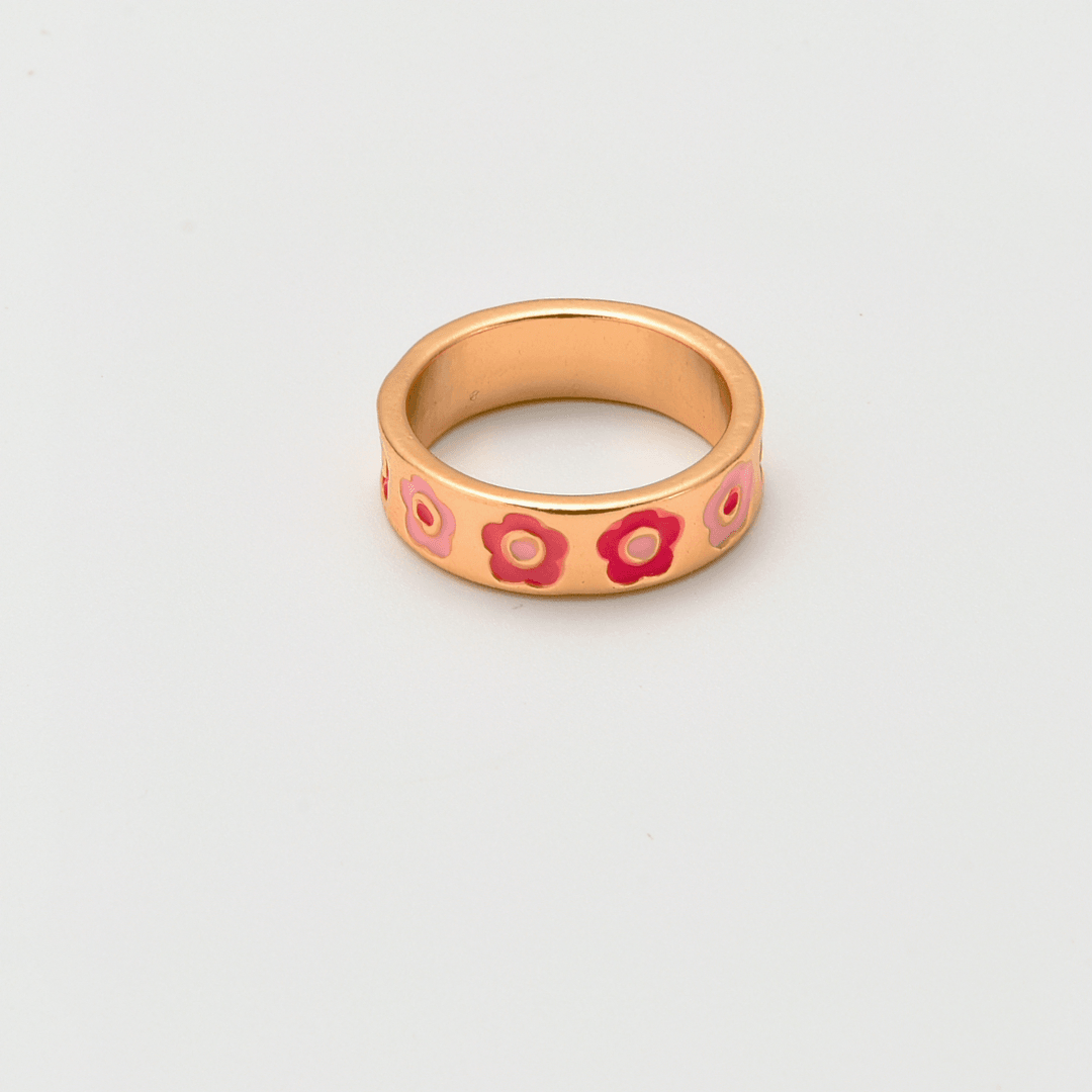 Floral Gold Ring Band - Hesper