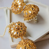 Kundan Jhumka Earrings