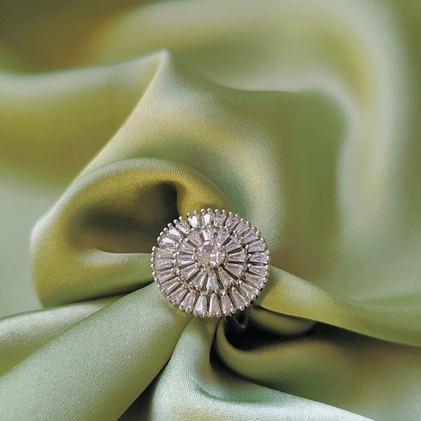 Silver Zircon Ring - Hesper