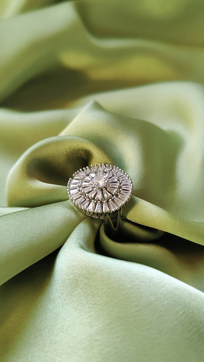 Silver Zircon Ring - Hesper