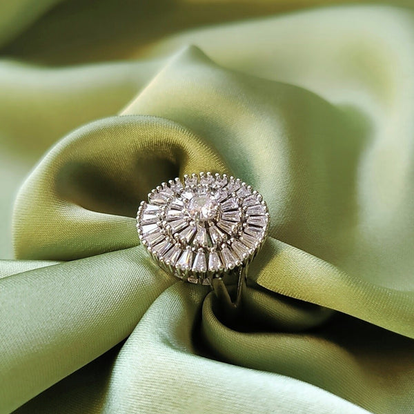 Silver Zircon Ring - Hesper