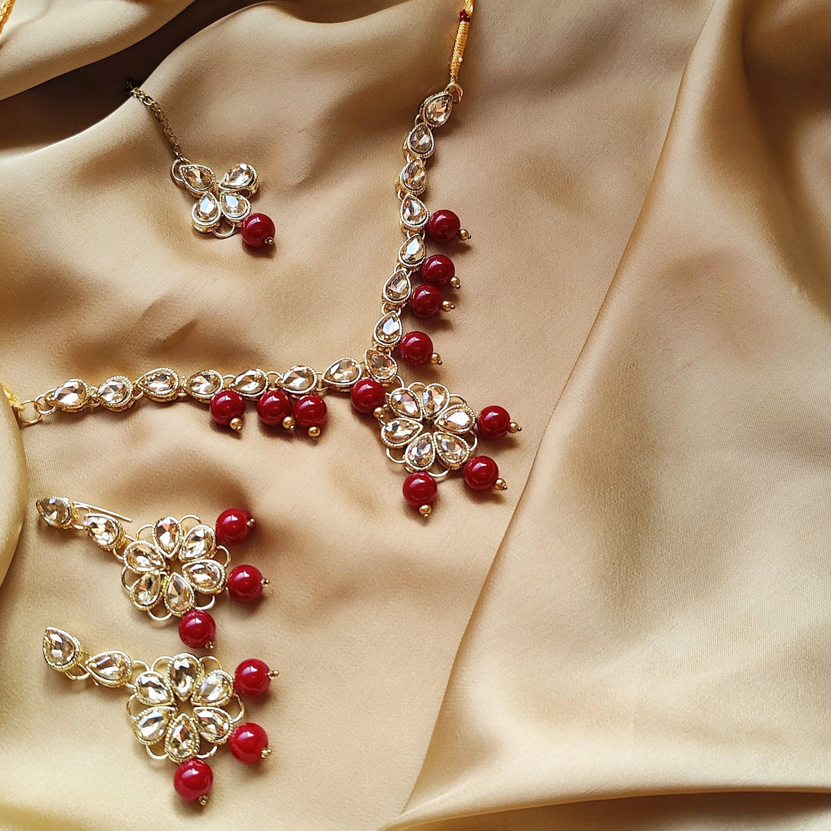 Floral Kundan Set - Hesper