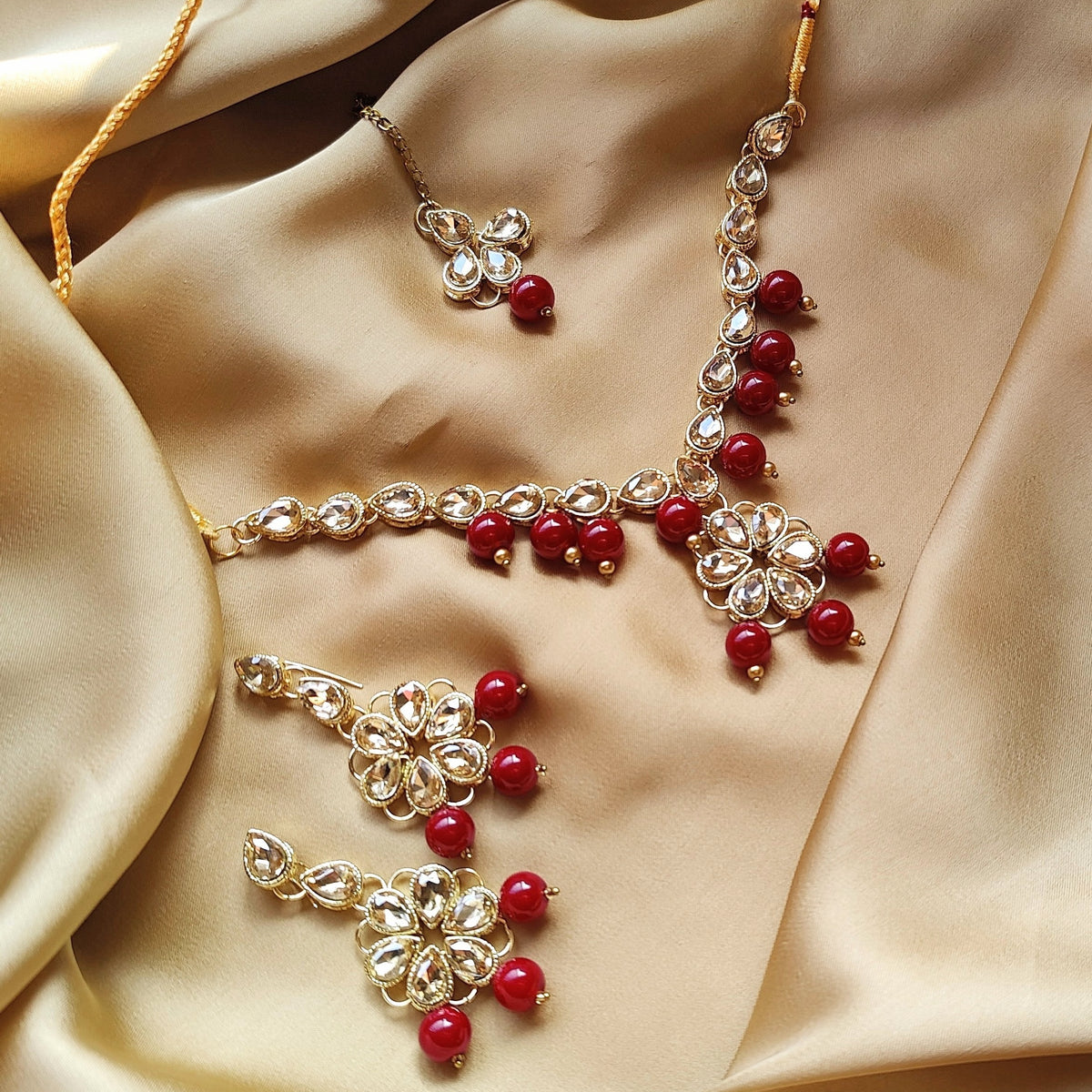 Floral Kundan Set - Hesper