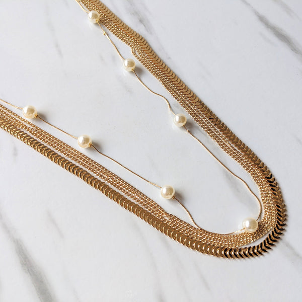 Long Statement Pearl Necklace - Hesper