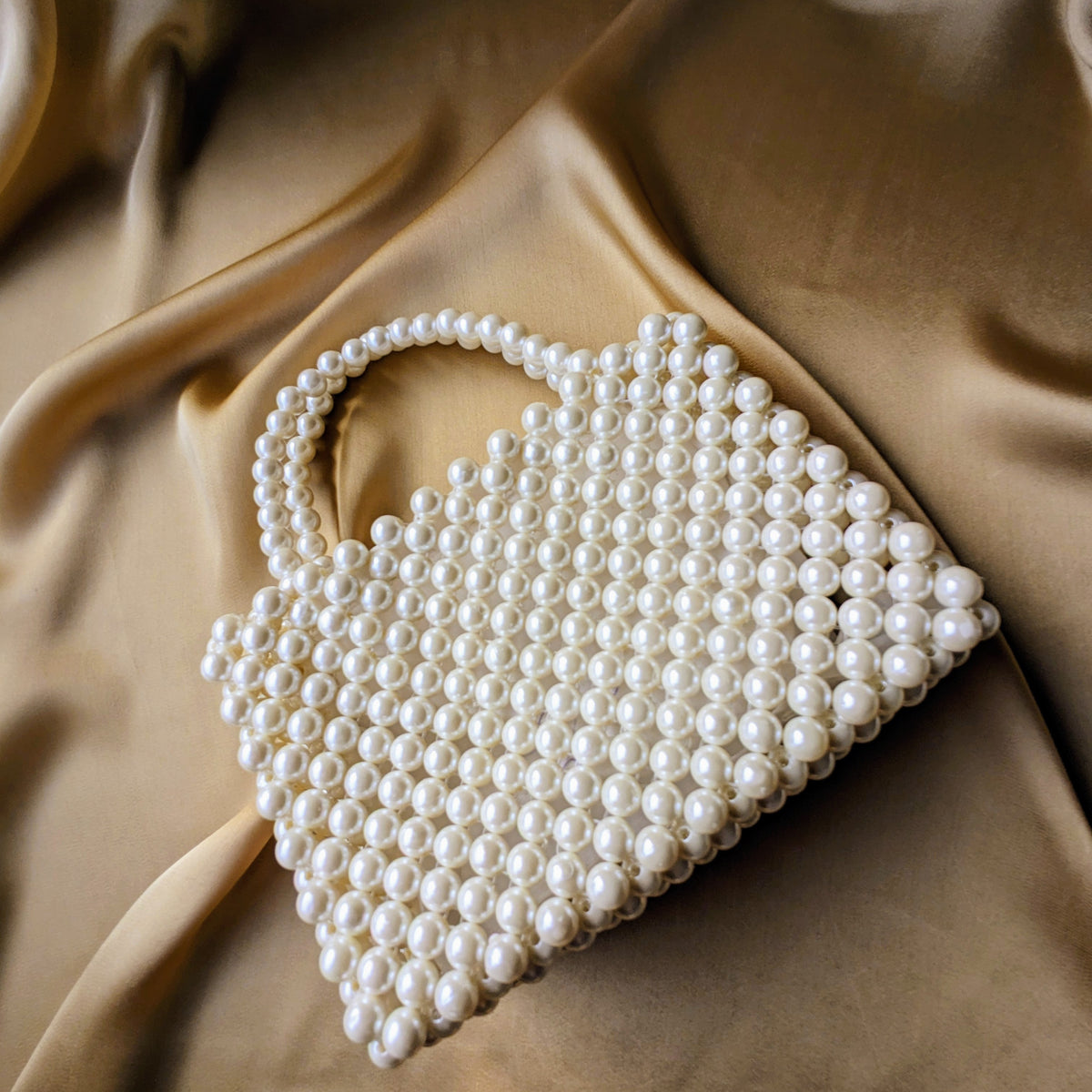 Classic Pearl Beaded Handbag | Beaded Purse - Hesper