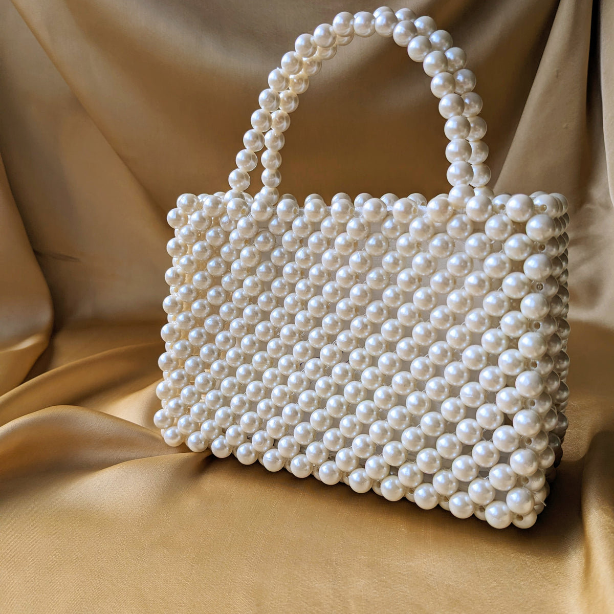 Classic Pearl Beaded Handbag | Beaded Purse - Hesper