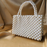 Classic Pearl Beaded Handbag | Beaded Purse - Hesper