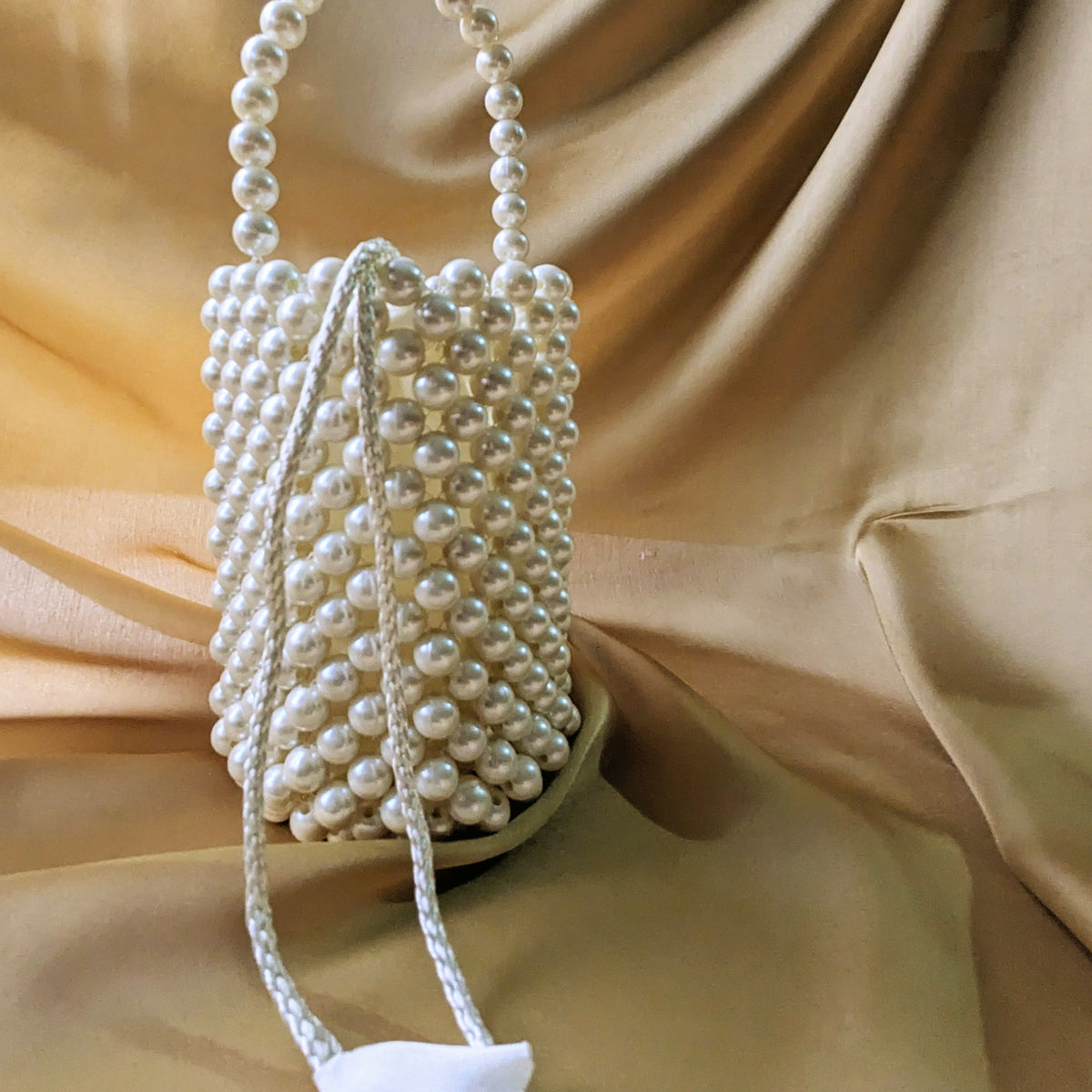 Bucket Pearl Beaded Bag | Beaded Purse - Hesper
