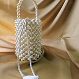 Bucket Pearl Beaded Bag | Beaded Purse - Hesper