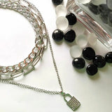 Triple Chain Silver Necklace - Hesper