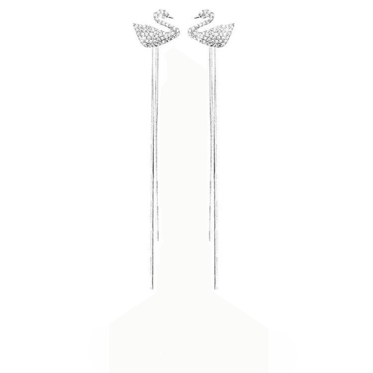 Swan Dangle Earrings - Hesper