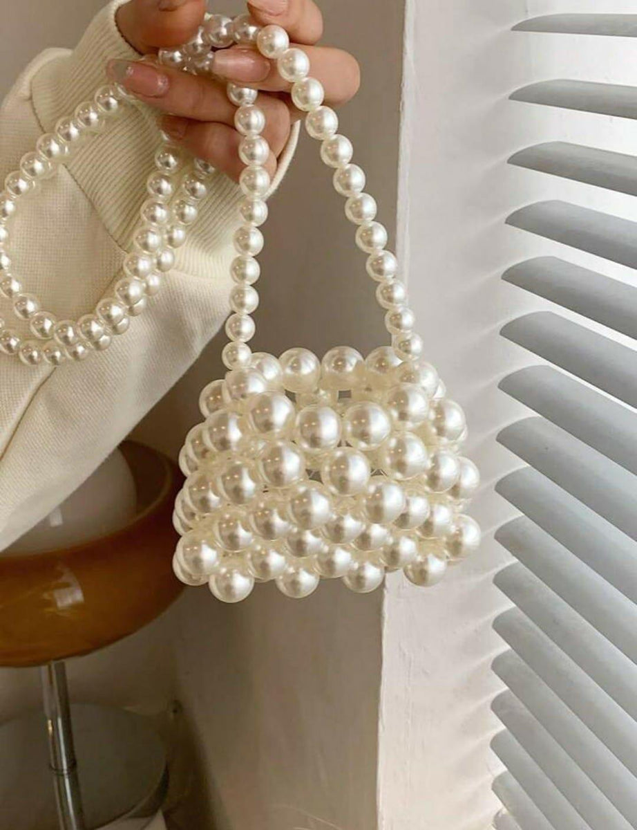 Mini Pearl Beaded Handbag II | Beaded Purse