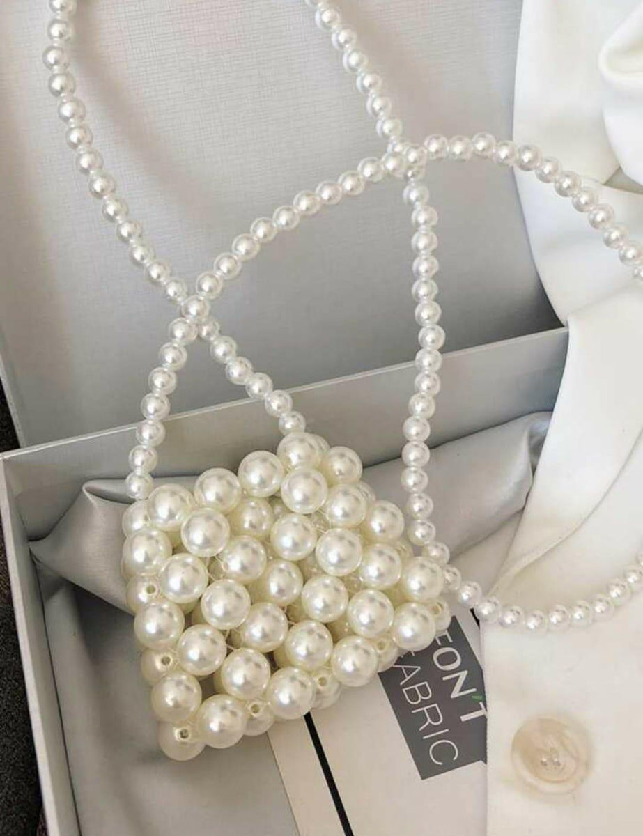 Mini Pearl Beaded Handbag II | Beaded Purse