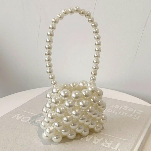 Mini Pearl Beaded Handbag | Beaded Purse