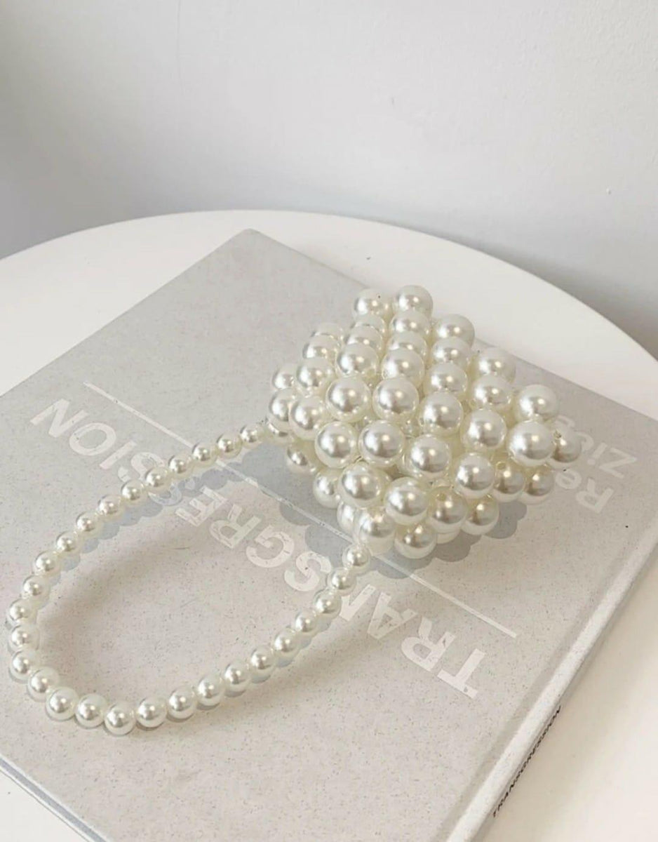 Mini Pearl Beaded Handbag | Beaded Purse