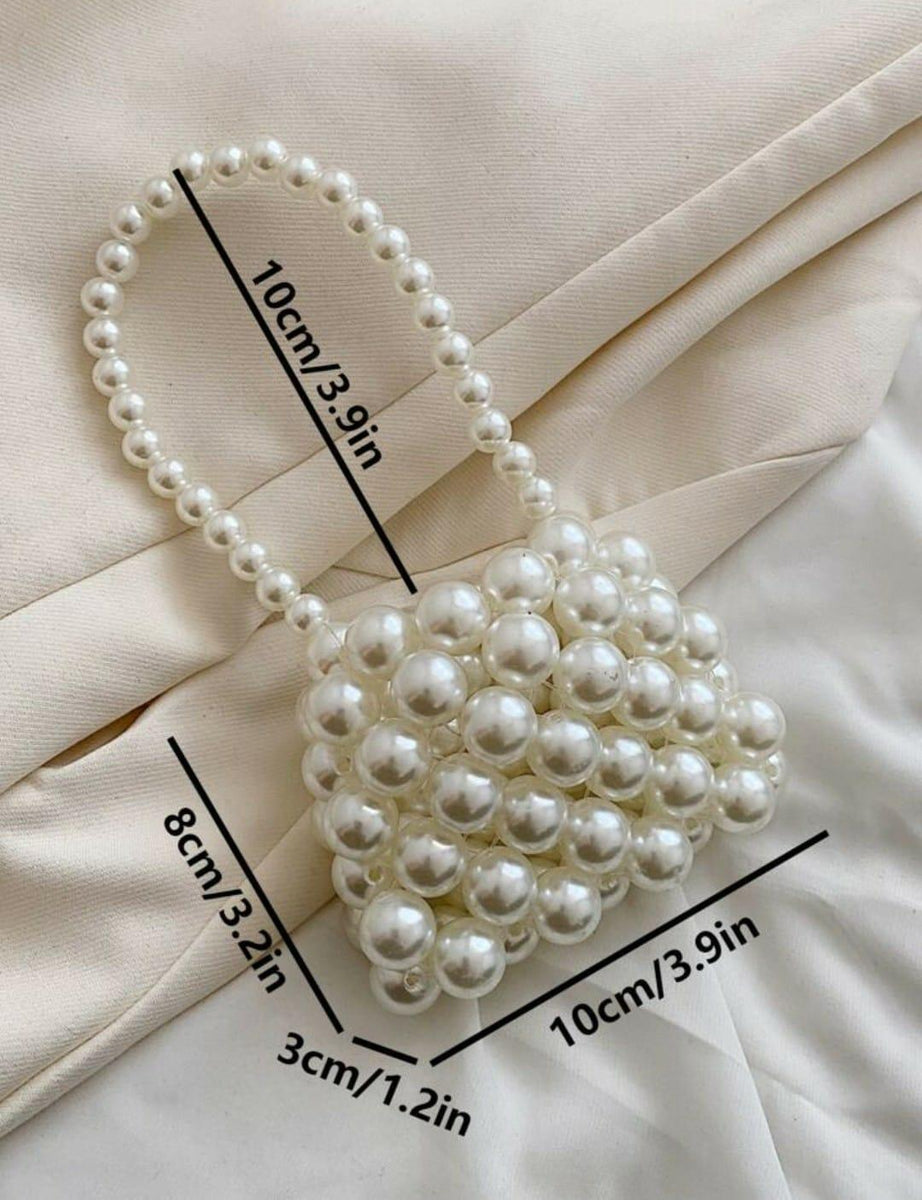 Mini Pearl Beaded Handbag | Beaded Purse