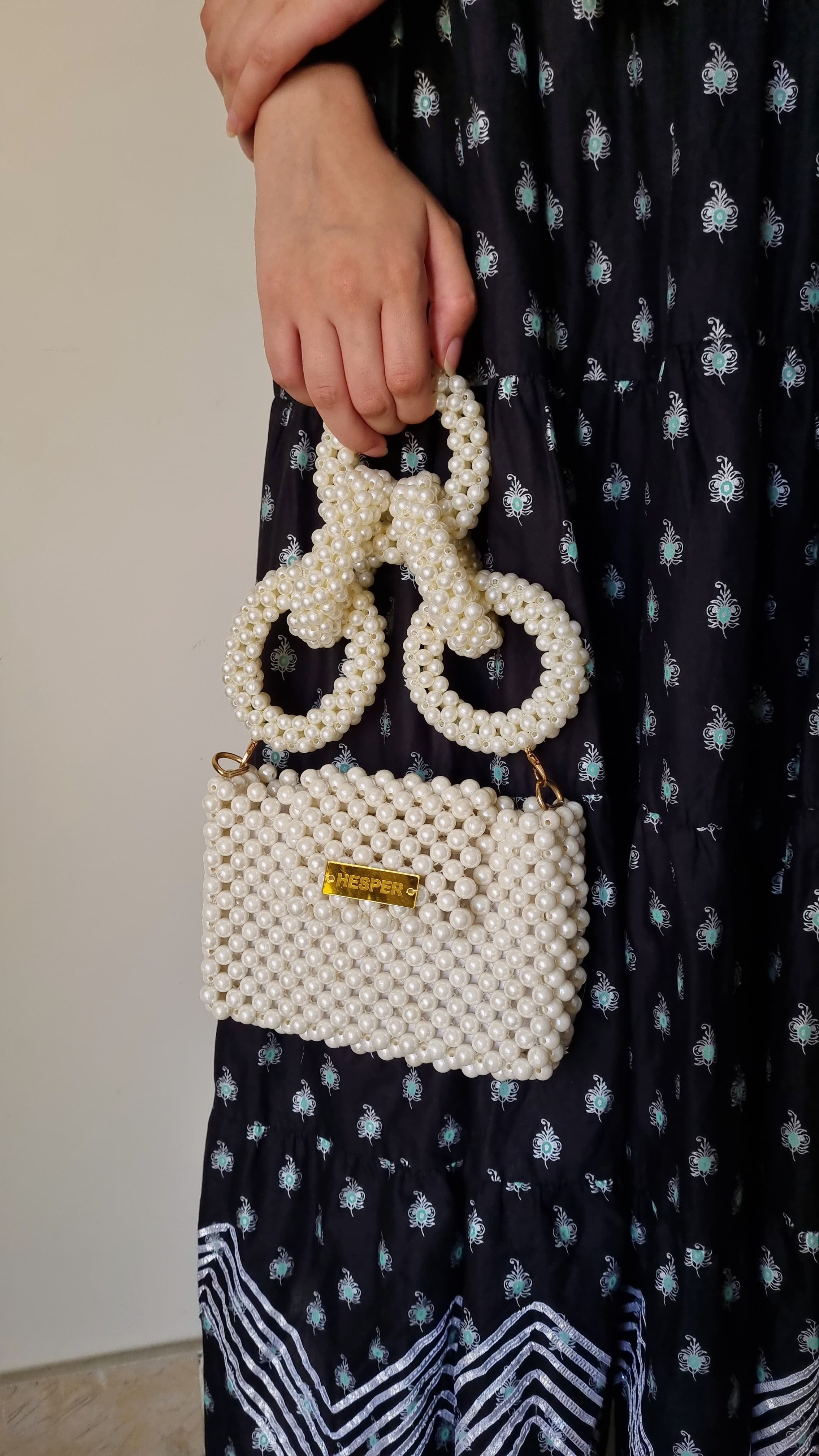 Pearl Handmade Beaded Bags Hesper