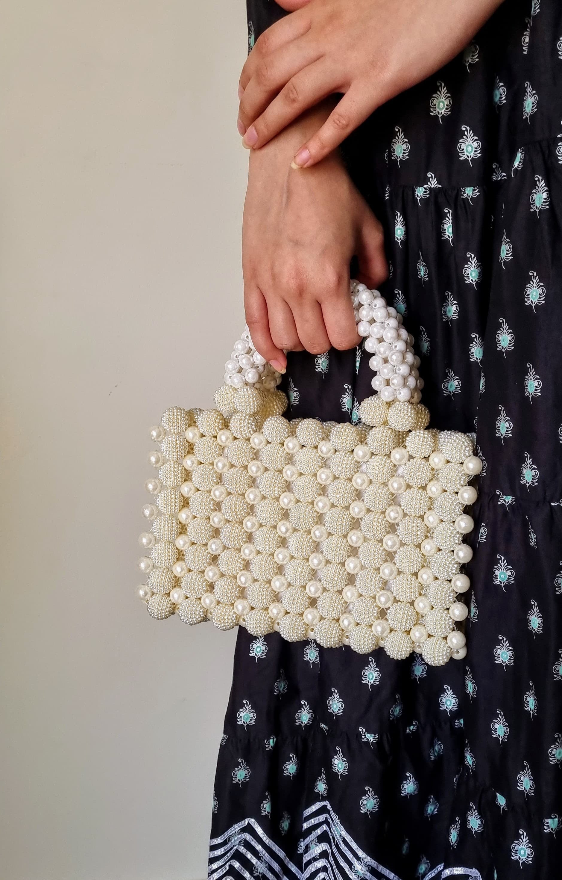 Handmade beaded purse sale