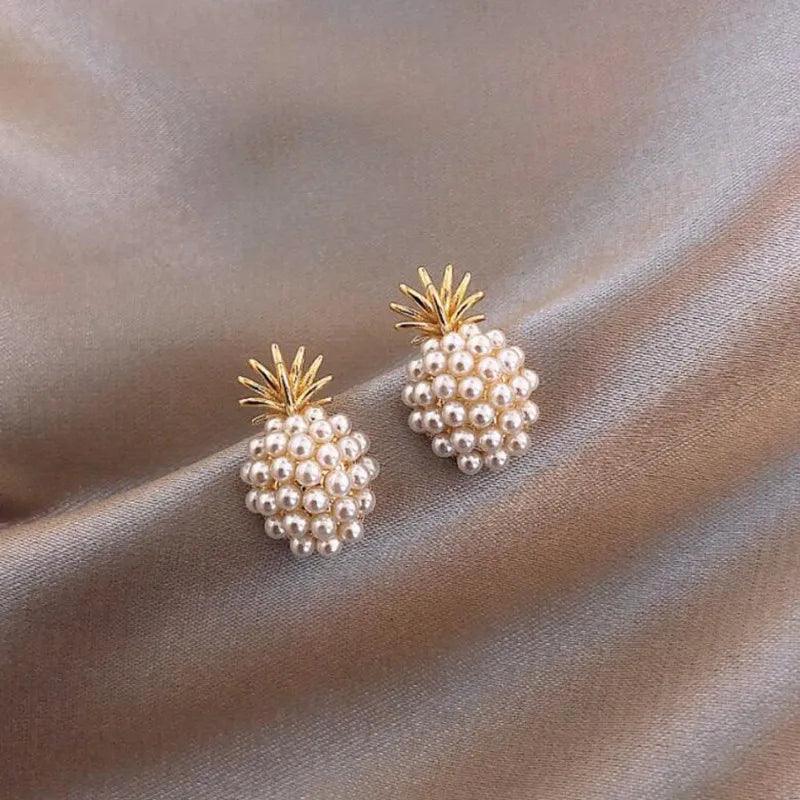 Mini Pineapple Earrings | Studs