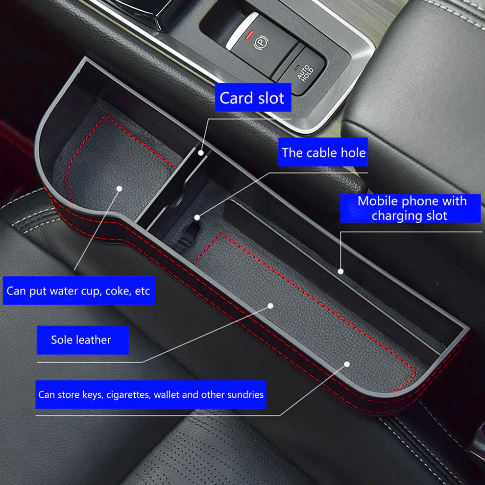 Pack of 2 Car Seat Gap Filler Organizer