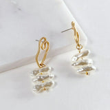 Contemporary Pearl Earrings - Hesper