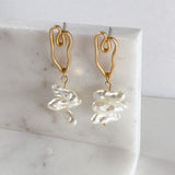 Contemporary Pearl Earrings - Hesper