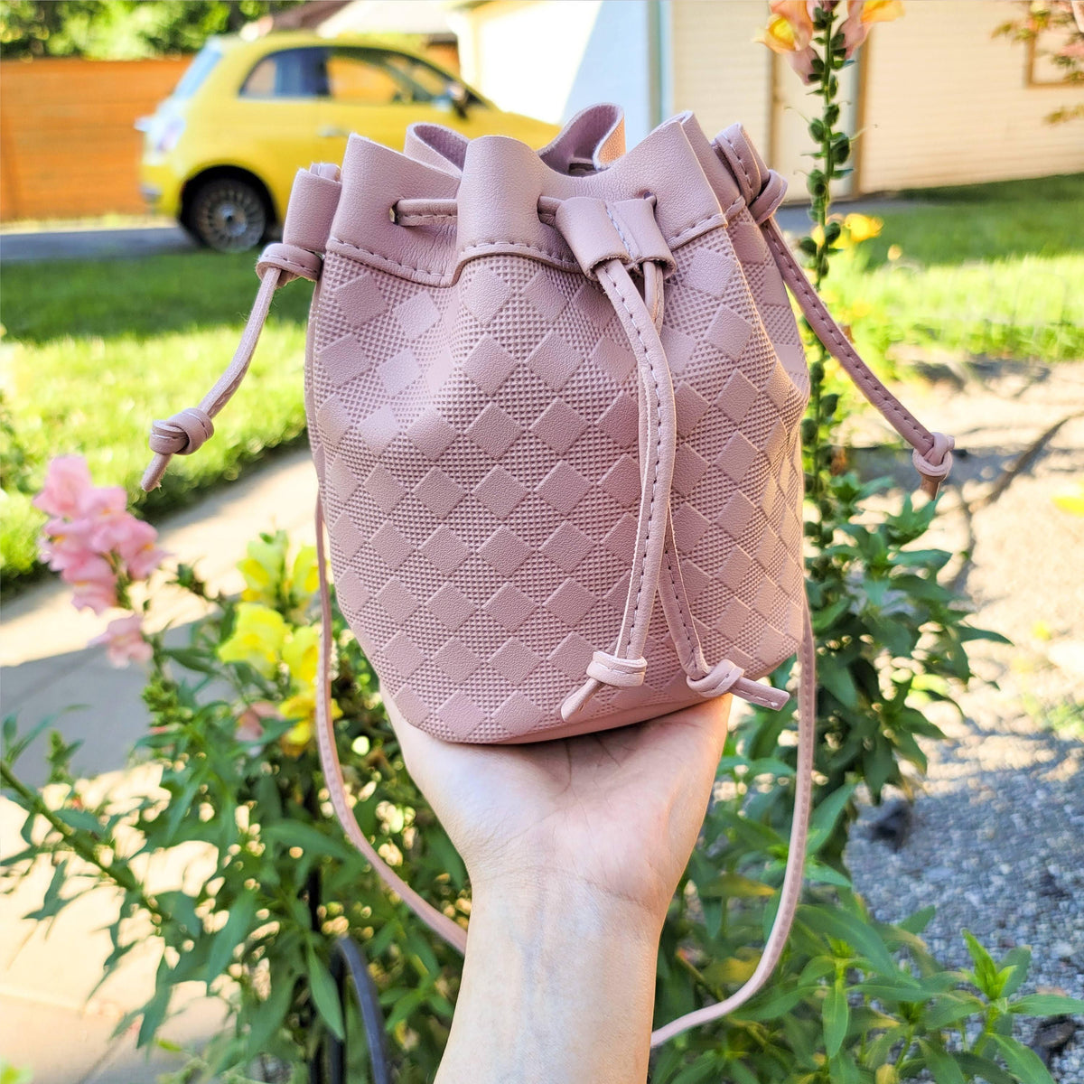 Textured Bucket Bag