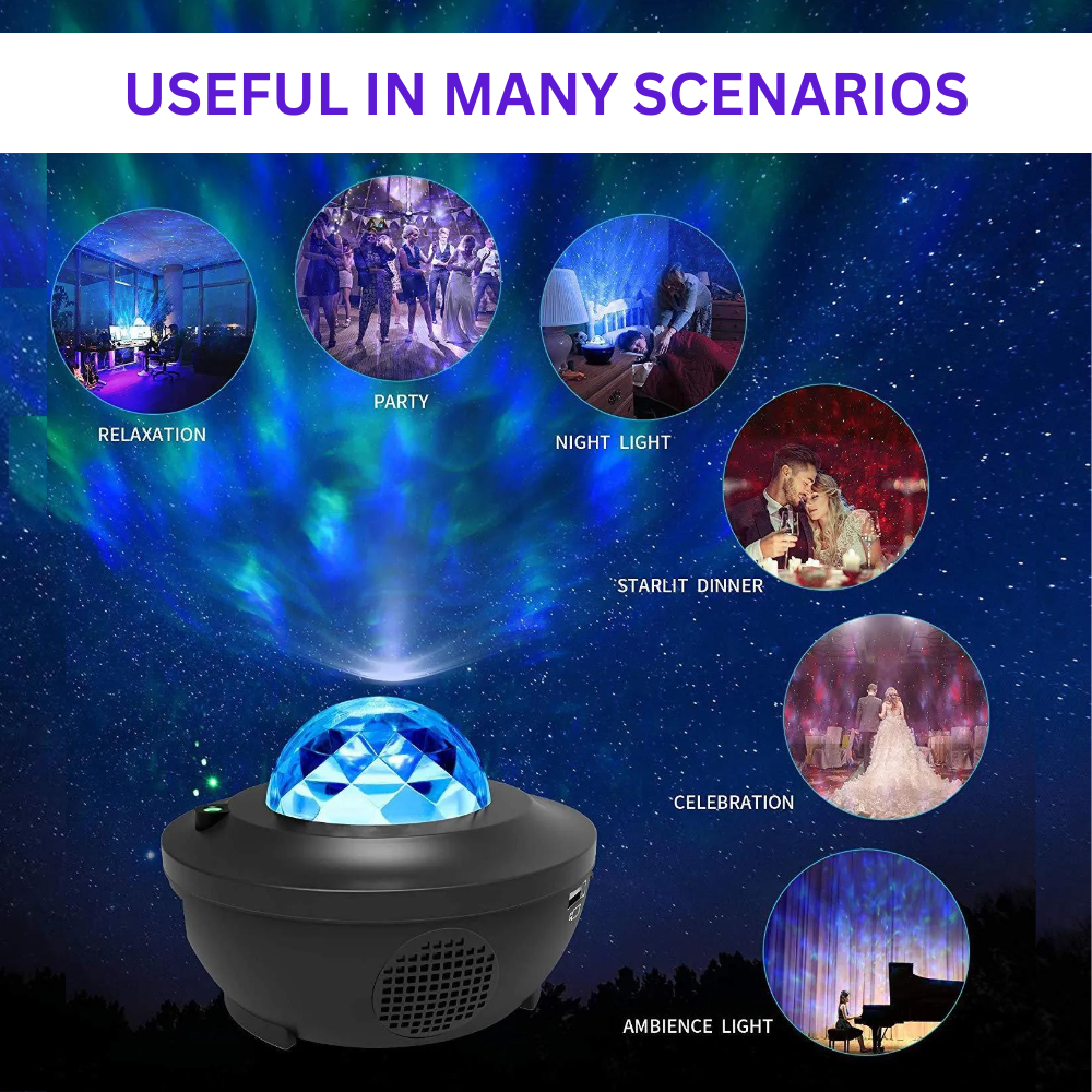 Galaxy Starry Sky Projector Night Light | Lamp